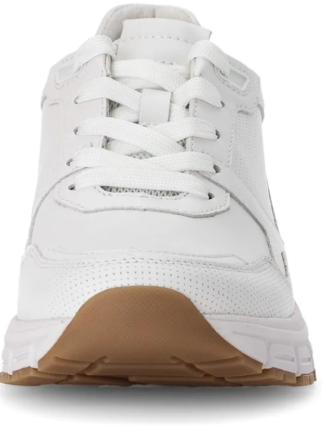 Leder-Sneakers in Weiß>Gabor