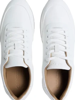 Calvin Klein Sportschuhe^Leder-Sneakers in Weiß