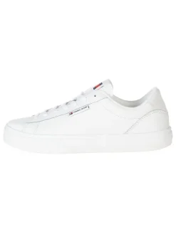 Leder-Sneakers in Weiß>Tommy Hilfiger Shoes Clearance