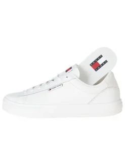 Leder-Sneakers in Weiß><noscript><img width=