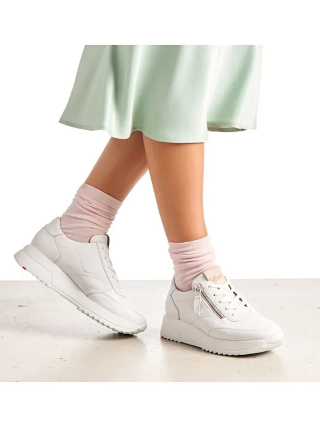 Leder-Sneakers in Weiß>LLOYD