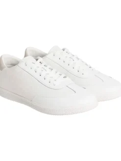 Leder-Sneakers in Weiß>Calvin Klein Sale