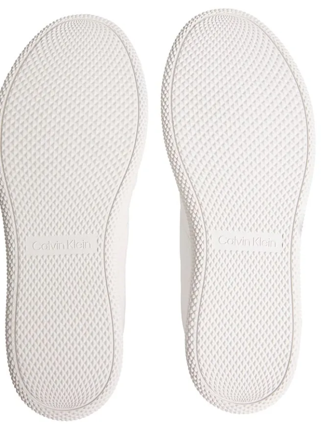Leder-Sneakers in Weiß>Calvin Klein Sale