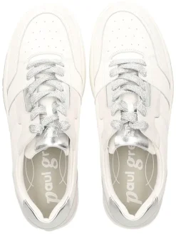 Leder-Sneakers in Weiß><noscript><img width=