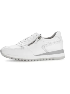 Leder-Sneakers in Weiß>Gabor New