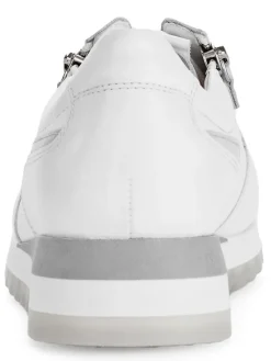 Leder-Sneakers in Weiß><noscript><img width=