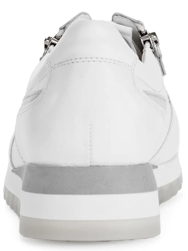 Leder-Sneakers in Weiß>Gabor New