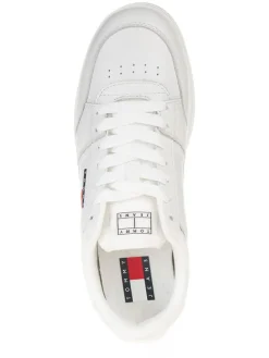 Leder-Sneakers in Weiß><noscript><img width=
