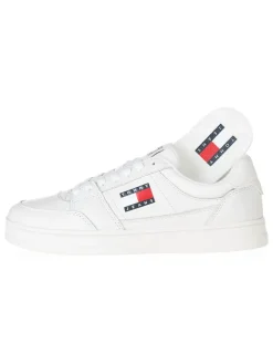 Leder-Sneakers in Weiß><noscript><img width=