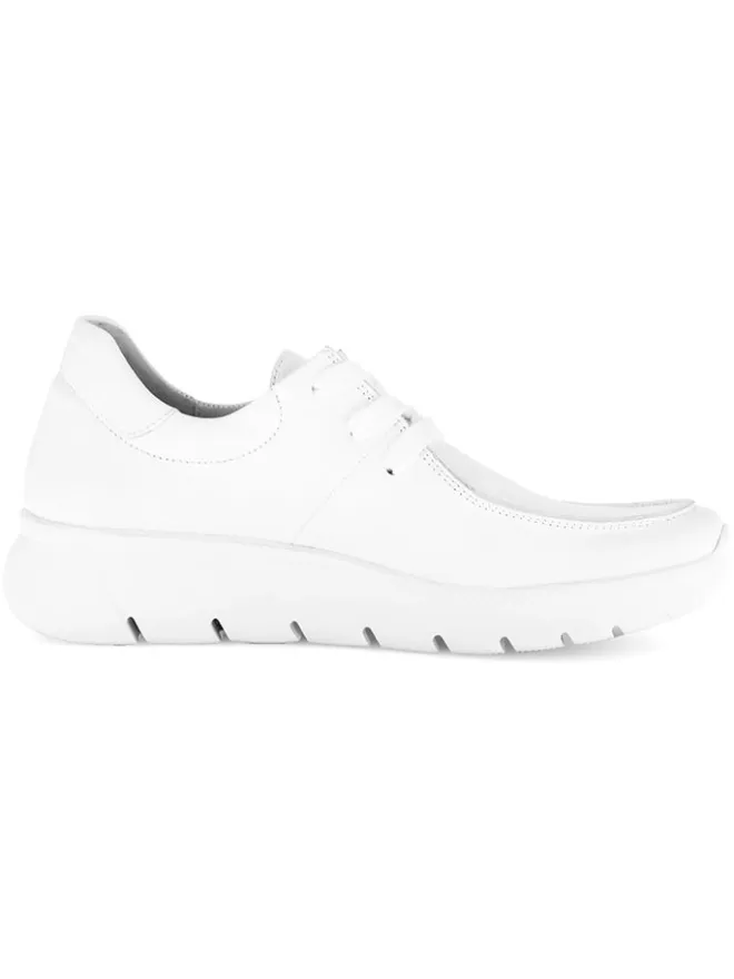 Leder-Sneakers in Weiß>Gabor Discount