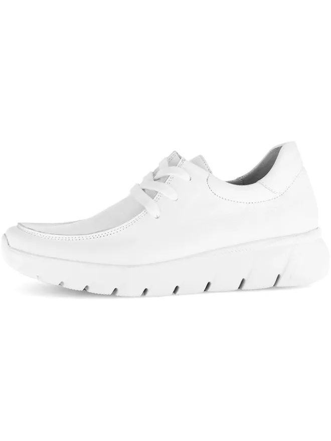 Leder-Sneakers in Weiß>Gabor Discount