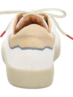 Think! Schnürschuhe^Leder-Sneakers in Weiß/ Beige