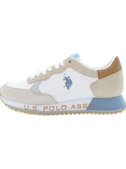 U.S. Polo Assn. Sneakers^Leder-Sneakers in Weiß/ Beige