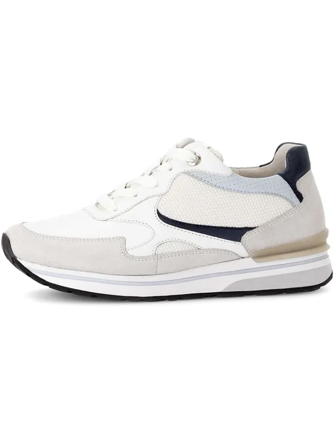 Gabor Sneakers^Leder-Sneakers in Weiß/ Beige