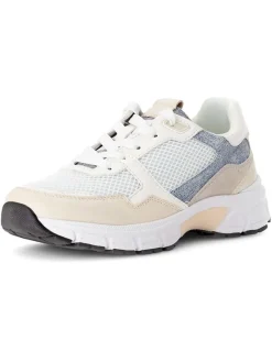 Gabor Sneakers^Leder-Sneakers in Weiß/ Beige/ Hellblau