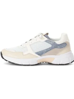 Gabor Sneakers^Leder-Sneakers in Weiß/ Beige/ Hellblau
