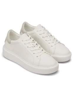Leder-Sneakers in Weiß/ Beige>Marc O'Polo Shoes Online