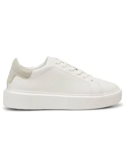 Leder-Sneakers in Weiß/ Beige>Marc O'Polo Shoes Online