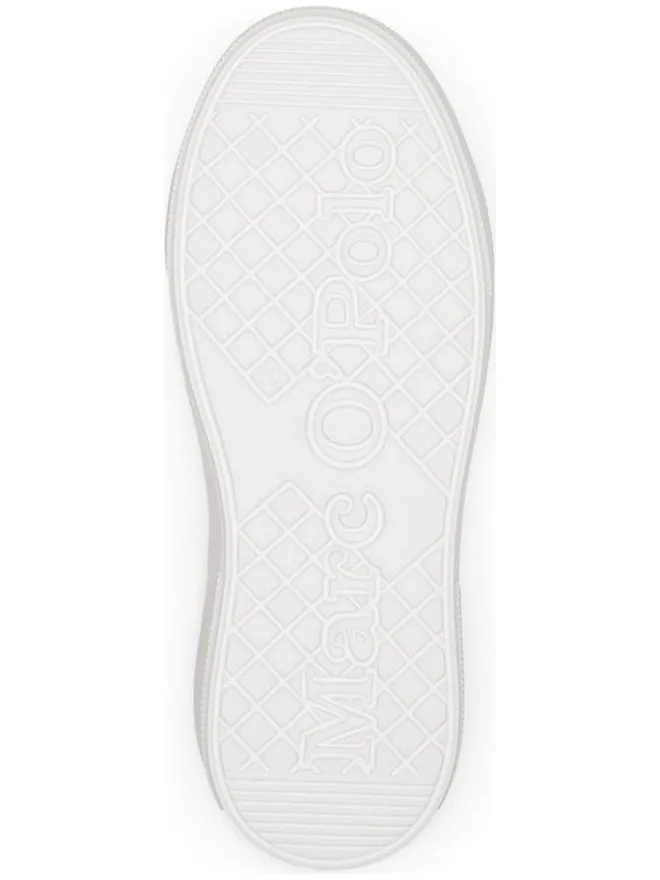 Leder-Sneakers in Weiß/ Beige>Marc O'Polo Shoes Online