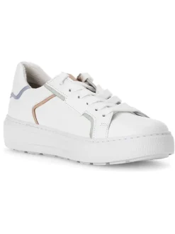 Leder-Sneakers in Weiß/ Bunt>Gabor New