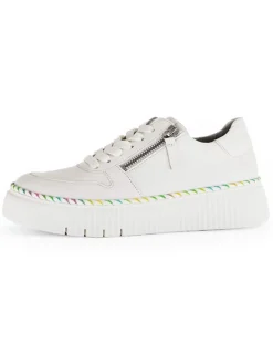 Gabor Sneakers^Leder-Sneakers in Weiß/ Bunt