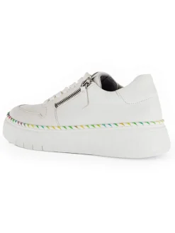 Gabor Sneakers^Leder-Sneakers in Weiß/ Bunt