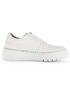 Gabor Sneakers^Leder-Sneakers in Weiß/ Bunt
