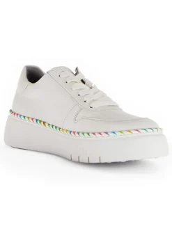 Gabor Sneakers^Leder-Sneakers in Weiß/ Bunt