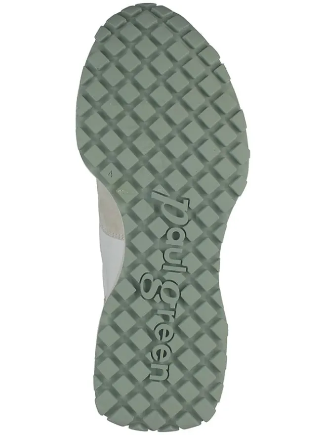 Leder-Sneakers in Weiß/ Creme/ Grün>Paul Green Online