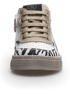 Naturino Sneakers·Sneakers High^Leder-Sneakers in Weiß/ Gold