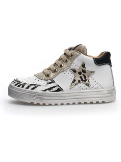 Naturino Sneakers·Sneakers High^Leder-Sneakers in Weiß/ Gold