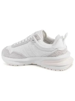 Leder-Sneakers in Weiß/ Grau><noscript><img width=