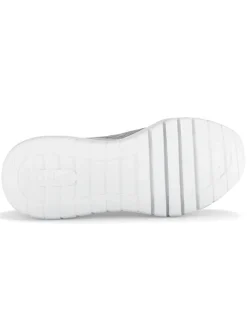 Gabor Sneakers^Leder-Sneakers in Weiß/ Grau/ Silber
