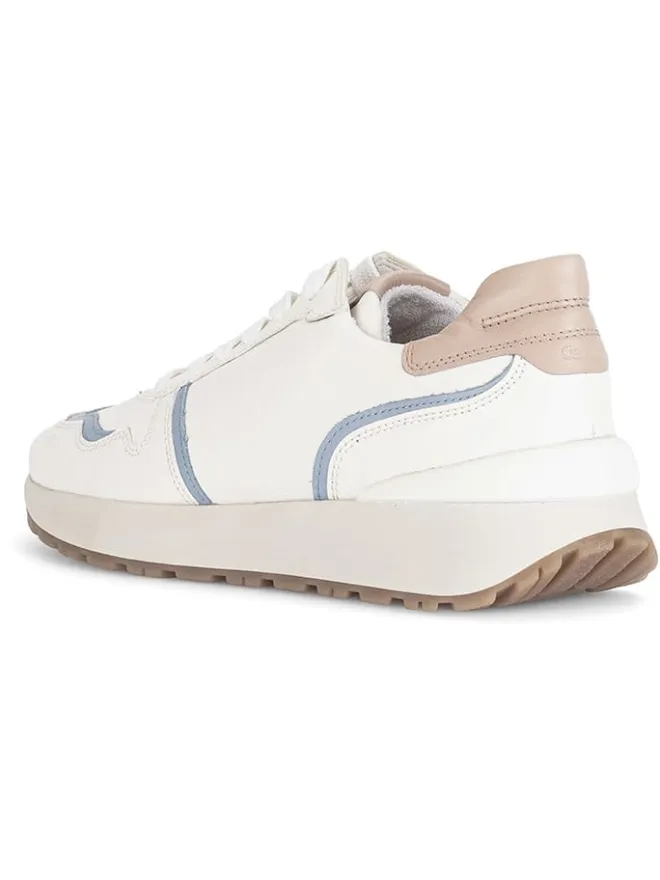 Gabor Sneakers^Leder-Sneakers in Weiß/ Hellblau/ Beige