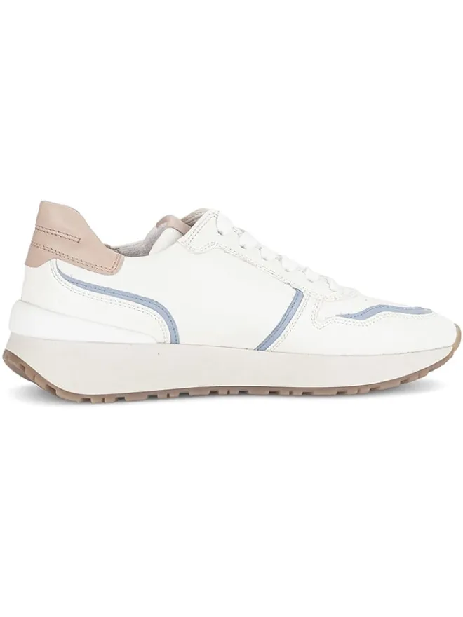 Gabor Sneakers^Leder-Sneakers in Weiß/ Hellblau/ Beige