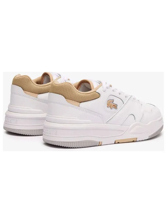 Lacoste Sneakers^Leder-Sneakers in Weiß/ Orange