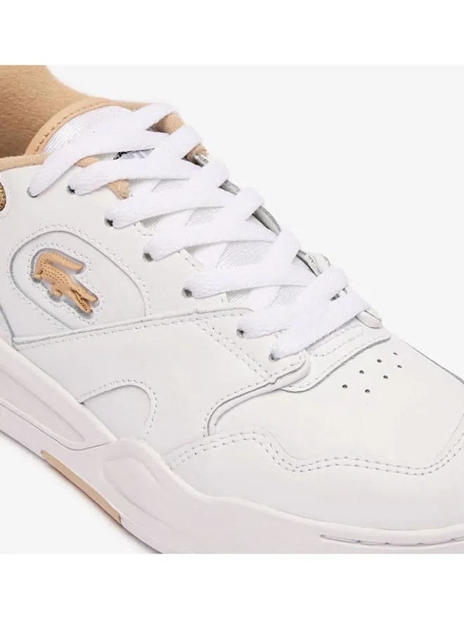 Lacoste Sneakers^Leder-Sneakers in Weiß/ Orange