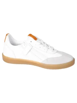 Leder-Sneakers in Weiß/ Pink>Ricosta Outlet