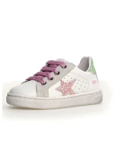 Naturino Sneakers·Sneakers Low^Leder-Sneakers in Weiß/ Rosa