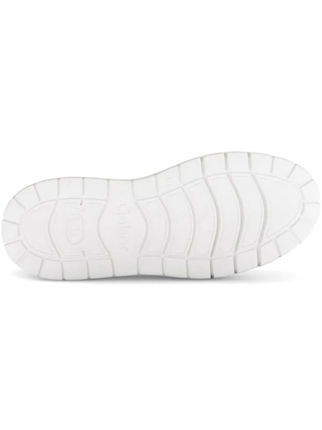 Gabor Sneakers^Leder-Sneakers in Weiß/ Rot