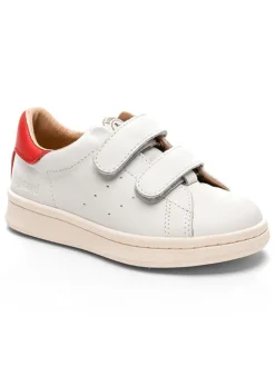 bisgaard Sneakers·Sneakers Low^Leder-Sneakers in Weiß/ Rot