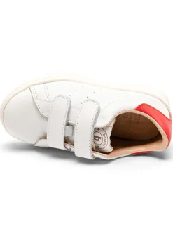 bisgaard Sneakers·Sneakers Low^Leder-Sneakers in Weiß/ Rot