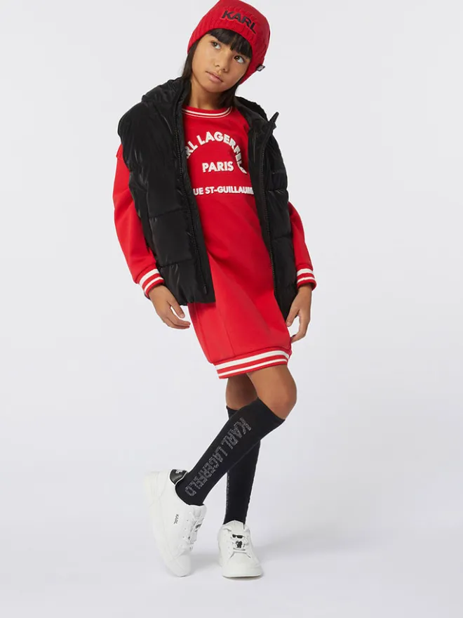 Karl Lagerfeld Kids Sneakers·Sneakers Low^Leder-Sneakers in Weiß/ Schwarz