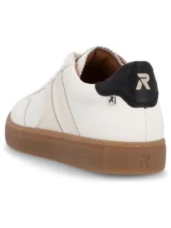 rieker Sneakers^Leder-Sneakers in Weiß/ Schwarz
