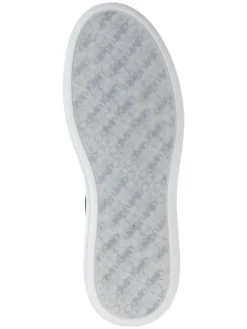 Leder-Sneakers in Weiß/ Schwarz><noscript><img width=