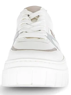 Gabor Sneakers^Leder-Sneakers in Weiß/ Silber