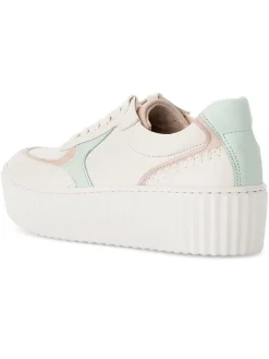 Gabor Sneakers^Leder-Sneakers in Weiß/ Türkis/ Rosa