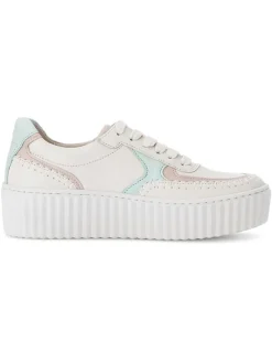Gabor Sneakers^Leder-Sneakers in Weiß/ Türkis/ Rosa