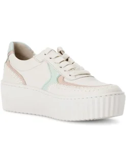 Gabor Sneakers^Leder-Sneakers in Weiß/ Türkis/ Rosa