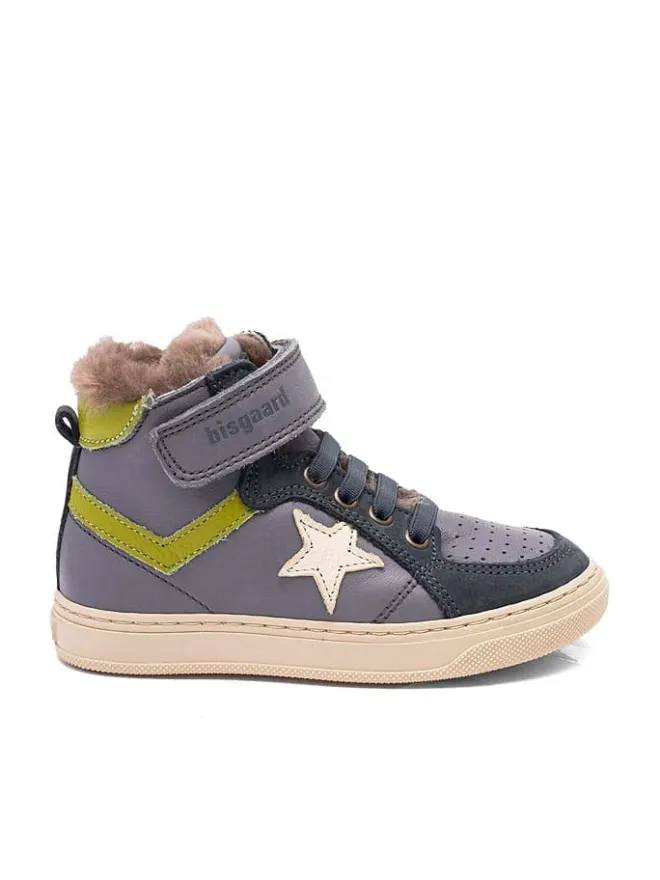 bisgaard Sneakers·Sneakers High^Leder-Sneakers "Isak" in Grau